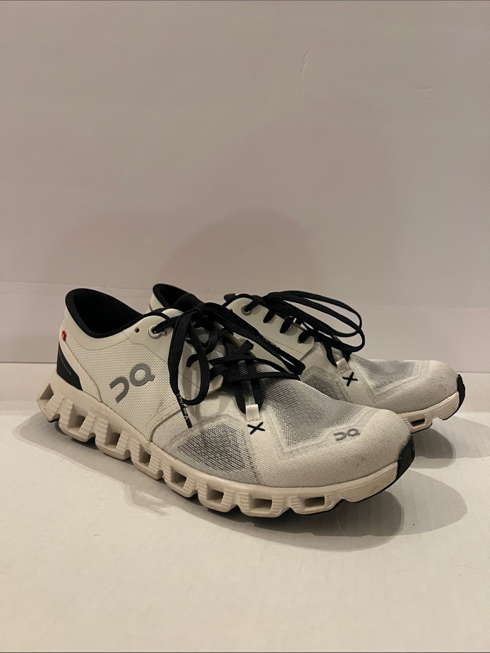 On Cloud X Women’s Running Shoes - White and Black - Size 9.5